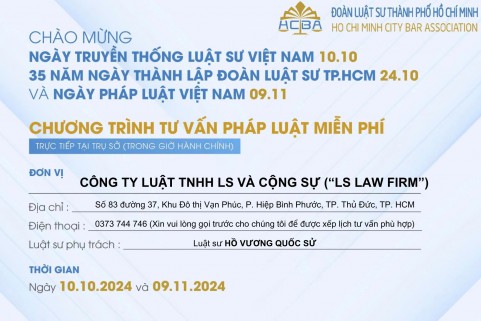 CHƯƠNG TRÌNH TƯ VẤN PHÁP LUẬT MIỄN PHÍ