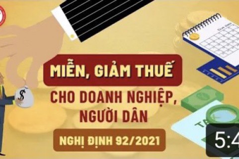 04 CHÍNH SÁCH MIỄN, GIẢM THUẾ CHO NGƯỜI DÂN, DOANH NGHIỆP MỚI NHẤT NĂM 2021