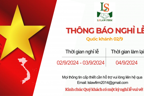 THÔNG BÁO LỊCH NGHỈ LỄ QUỐC KHÁNH 02/09/2024